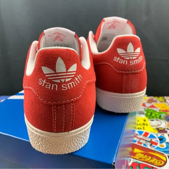 Adidas Stan Smith CS Scarlet Red Suede Men's Women's Sizes